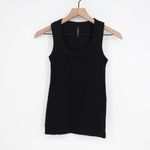 American Giant Black Ribbed Tank Top XS Made in USA Cotton Made in USA Photo 1