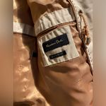 Massimo Dutti  Short Beige Trench Coat Large Size 10 perfect for Fall! Photo 4