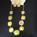 Badgley Mischka New  Lemon Lime Necklace Set earrin Photo 1