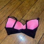 PINK - Victoria's Secret  Black print wire free lightly padded bra 36D Photo 2