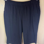 Woman Within  Pull ON Size 2X Black Wide Leg Cropped Pants‎ Office Careerwear Photo 0