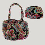 Vera Bradley  Parisian Paisley Shoulder Bag + Matching Cosmetic Bag Photo 0
