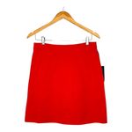 Mario Serrani Orange Stretch Ponte Mini Skirt A-Line Women Size 8 New NWT Photo 0