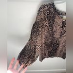 Maeve Anthropologie Animal Leopard Print Blouse Womens Medium Ruffle Feminine Photo 6