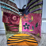 Patchwork bag 100% cotton. Hippie, boho, minimalist, retro, grandma Photo 0