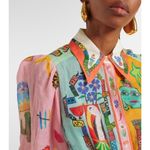 NWOT ALÉMAIS Ramie Balloon Sleeve Pleated Maxi Shirt Dress Long Sleeves Sz 8 Photo 1