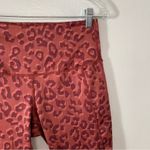 Leg End Burnt Orange Leopard Print Active Wear Pocket Leggings Size M Size M Photo 1