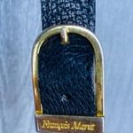 Vintage 70s francois marot Paris black Leather Crossbody Bag Purse handbag acces Photo 4