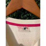 Terez Women's New York Yankees  Cream Classic Oversized Pullover Sweatshirt Sz Sm Photo 2