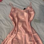 Bebe  Lace Trim Satin Slipdress Photo 8