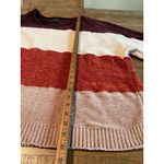 Daytrip Y2K Women’s Sweater‎ Tan Brown Orange Medium  V-Neck 90s Winter Fall Photo 5