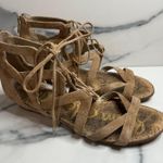 Sam Edelman Women's Tan Suede Cage Gladiator Cork Wedge Dawson Sandals Sz 9 Photo 0
