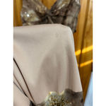 Vintage Morrell Maxie Beaded Silk Blend Brown Gold Cocktail Evening Dress 14 Photo 7