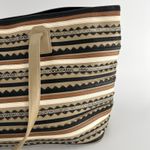 Tory Burch Robinson Zig Zag Tote Shoulder Bag Leather East West Large Carryall Photo 7