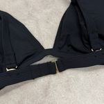 Mimi Flamingo Women's Swimwear Lido Rib Dakota Bra Swim Top Sz 4 Black Photo 4