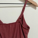 Wild Fable Burgundy twist front cut out romper small Photo 6