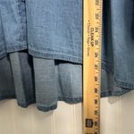 Jessica London  20W Plus Size Chambray Shirt Tunic 100% Cotton Hi-Low Button Up Photo 4