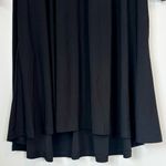 Nina Leonard  Mesh Yoke Trapeze Black Dress - Size: Medium Photo 5