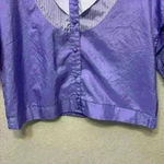 Vintage 70s purple windbreaker sz L *flaw grandmacore western cowgirlcore Size L Photo 5