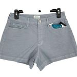 Market & Spruce Flat Front Cotton Blend Shorts Light Blue Size 12 NWT Photo 0