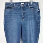 Good American Good Classic Raw Step Hem Straight Leg Jeans Indigo Plus Size 15 Photo 2