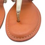 Tommy Hilfiger  Thong Sandals Womens 10M Gold Buckle Detail‎ Summer Shoes Photo 5