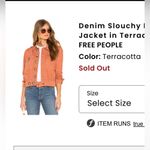 Free People denim jacket size extra small 100% Cotton Photo 1