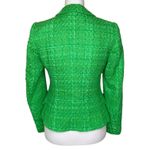 ZARA  Kate Middleton Textured Tweed Boucle Apple Green Gold Button Cropped Blazer Photo 10