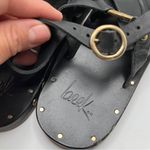 NWOB Beek Crossbill Slingback Strappy Flat Sandal black leather size 5 women Photo 7