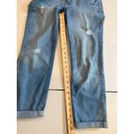 Old Navy  Jeans Women 29" Straight Relaxed Cuffed Stretch Travel Distressed Photo 5