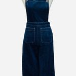 ASOS wide leg cross cross bib dark denim 6 Photo 0