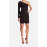 Parker Cocktail Dress brand Womens Davita Lace Up One Shoulder Photo 1
