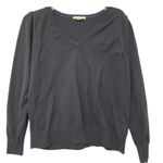 Boden Cotton V Neck Sweater Radish Long Sleeve Blend Knit K0510 Size XL work Black Photo 0