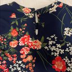 Urban Romantics Floral Blouse - Navy and Red Photo 4
