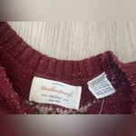 Weatherproof  VINTAGE Women's Red Patterned Sweater 🧣 Photo 2