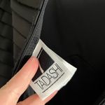 Tadashi Shoji Vintage  Tiered Satin Chiffon Gown Black Strapless Dress 90s Photo 6