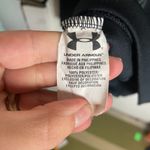 Under Armour Women's Size M Knit Warm Up Full Zip Sweatshirt Black White Loose Photo 2