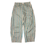 Free People We The Free  Good Luck Mid-Rise Barrel Jeans Tan Teal Gray Stripe 27 Photo 1