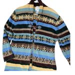 Christopher & Banks VINTAGE  Fair Isle Longline Cardigan Photo 1