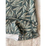 MELLODAY ‎ Women's Top Size Large  Green Leaves Print Short Sleeve Photo 2