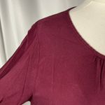 Ariat  Burgundy Long Sleeve Top with‎ Lace Trim Womens Size M Photo 4