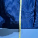 Alfani Women's Accordion Pleated Midi Skirt Navy Blue Pull Photo 6