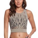 alo Yoga Vixen Crop Top Cut Out Gray Womens Small Activewear Workout Sportswear Photo 0
