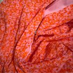 Rachel Zoe Pink & Orange Floral Flutter Sleeve Tiered A-Line Mini Dress Photo 7