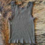 Brandy Melville  Brown Ronnie  Hearts Lace Tank Top Photo 2