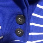 Banana Republic  Pullover Shirt in Royal Blue Heather Gray Stripes in Size Med Photo 2