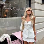 Amanda Uprichard  Kya Romper in Ivory Size Medium Photo 2