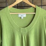 Avenue  Womens Sweater Sz 18/20 Green 3/4 Sleeve Boho Chic Photo 1