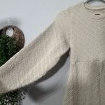 Free People NEW  Gabby Seamless Midi Dress Bone Ecru Textured Keyhole Size Md/Lg Photo 6