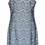 Jessica Simpson  Blue‎ Lace Sheath Dress Sz 12 Photo 0